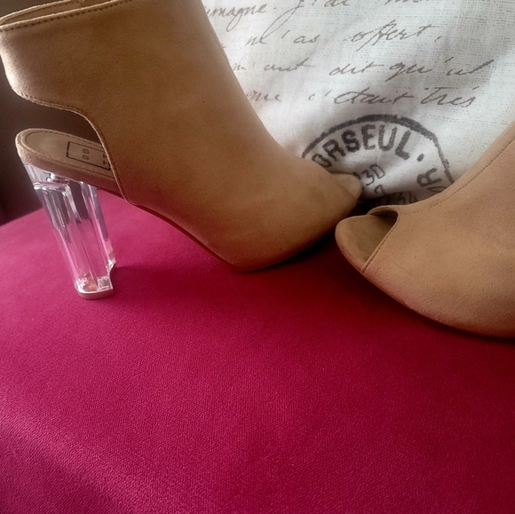 Booties open toe, open back - Picture 3 of 6